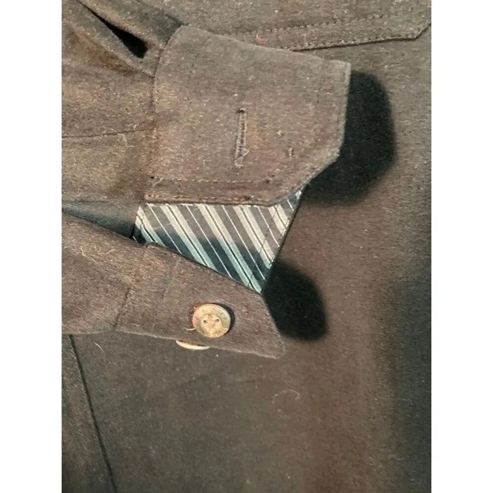 Levi’s black soft denim feel button down shirt. Size M